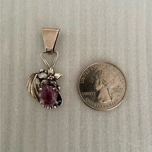 Elegant Silver and Purple Amethyst